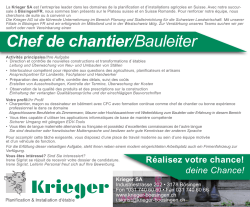 Chef de chantier/Bauleiter