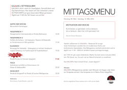 MITTAGSMENU