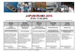 japanorama 2016 - Universit&auml;t Wien