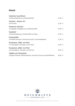 Fleisch - Deichkiste