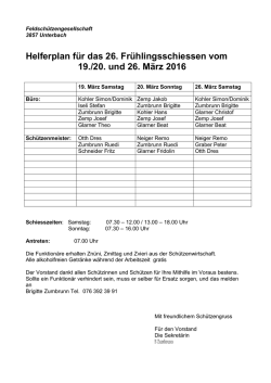 Helferplan - Unterbach