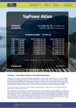 Preisblatt TopPower
