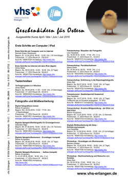 Liste Ostergeschenkideen