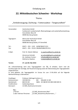 PDF-Anmeldeformular - Hochschule Anhalt