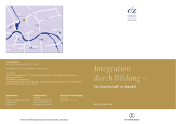 Integration durch Bildung - Deutsches Stiftungszentrum
