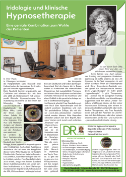 Iridologie und klinische Hypnosetherapie