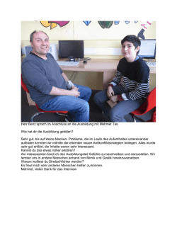 Interview Mehmet Tas