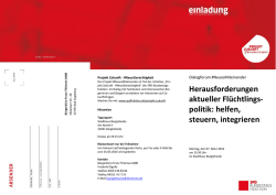 Herausforderungen aktueller Fl&uuml;chtlings