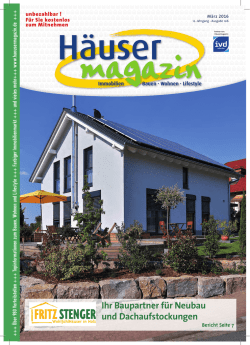 Ihr Baupartner f&uuml;r Neubau und Dachaufstockungen