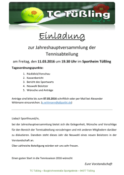 Einladung