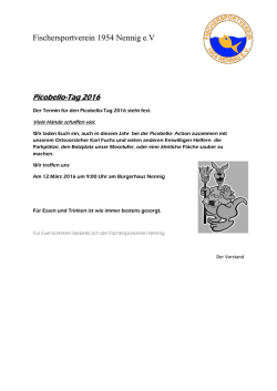 Picobello 2016