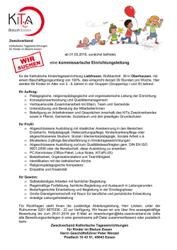eine kommissarische Einrichtungsleitung