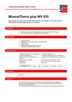 MineralTherm plus WV 035