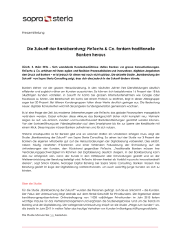 Die Zukunft der Bankberatung