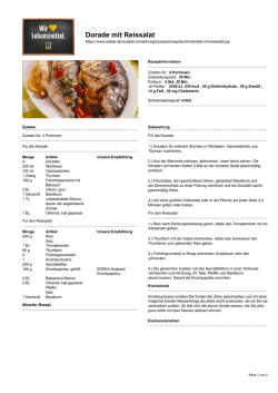 Dorade mit Reissalat