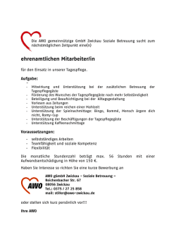 ehrenamtlichen Mitarbeiter/in
