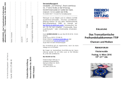 Das Transatlantische Freihandelsabkommen TTIP - Friedrich