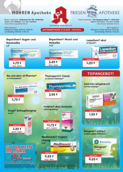 GUTSCHEIN - Mohren Apotheke Kiel