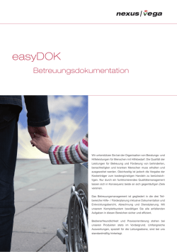 easyDOK Behindertenhilfe