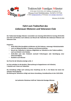 INFO - Traktorclub Standgas M&uuml;nster