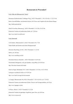 Restaurants in Warendorf - HiKo-OWP