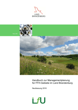 Handbuch zur Managementplanung Neufassung 2016