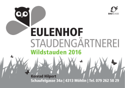 Wildstauden 2016