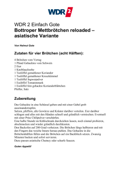 Bottroper Mettbrötchen reloaded - asiatische Variante [PDF