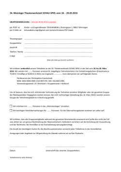 Gruppenanmeldung