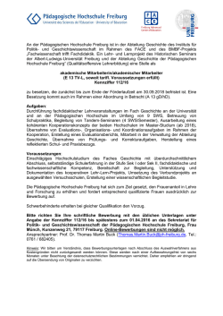 In der Abteilung Geschichte des Instituts f&uuml;r Politik