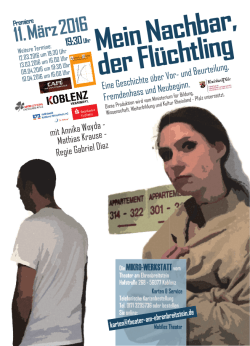 Mein Nachbar, der Fl&uuml;chtling - theater am ehrenbreitstein