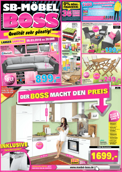 SB-Möbel Boss - Wochenspiegel