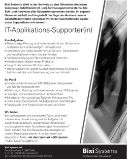 IT-Applikations-Supporter(in)