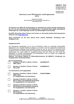 Seminarprogramm 2