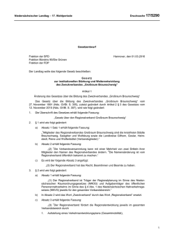 Niedersächsischer Landtag - 17. Wahlperiode Drucksache 17/5290