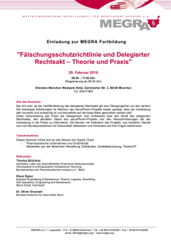 Einladung mit Programm