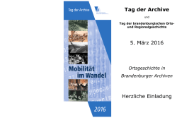 Einladung / Programm
