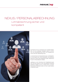 Broschuere Personalabrechnung