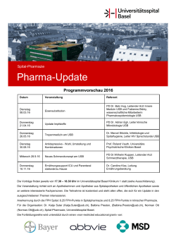 Pharma-Update - Universitätsspital Basel