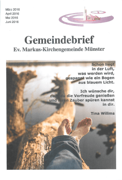 Gemeindebrief März 2016