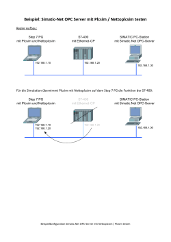 Beispiel: Simatic-Net OPC Server mit Plcsim / Nettoplcsim testen