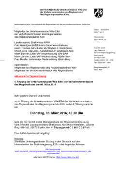 Tagesordnung - Bezirksregierung Köln