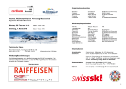 Internat. FIS Damen Slalom, Klewenalp/Beckenried Montag, 29