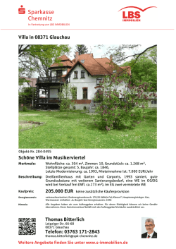 Immobilie des Monats - Sparkasse Chemnitz