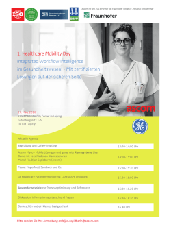 Ein Blick in die Agenda.