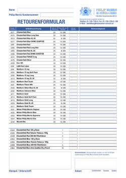 retourenformular - on market Service GmbH