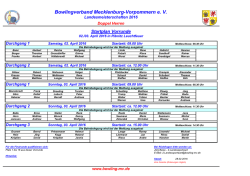 Doppel Herren 2016 - Bowlingsport in Rostock
