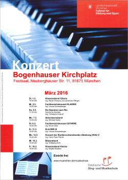 Konzerte im Festsaal im März (348,5 KB, PDF)