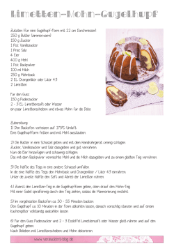 Limetten-Mohn-Gugelhupf