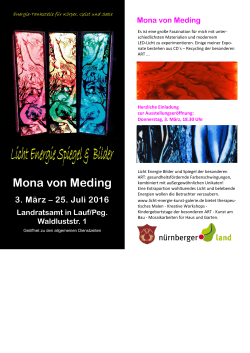 Mona von Meding - Licht Kunst Galerie